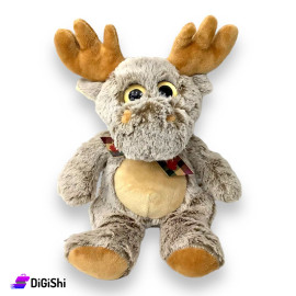 Deer Stuffed Toy With Beige and Brown Color