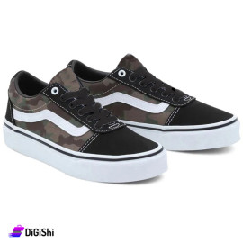 بوط رياضي رجالي ساق قصير VANS عسكري
