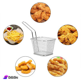 Small Stainless Steel Mesh Basket For Frying and Straining