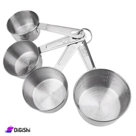 Set of Measuring Cups Consiste of 4 Pieces Stainless Steel
