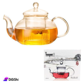 Teapot Glass Jug with Strainer 400ml