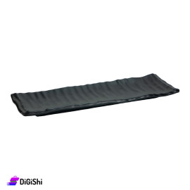Melamine Plate Rectangular Shape Black Color