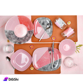 Luminarc Primestone pink 50 Piece Glass Dinner Set