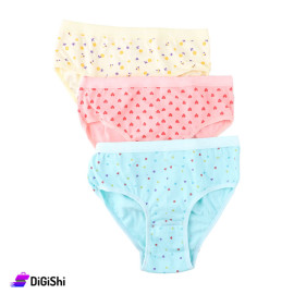 Offer of 3-Piece Cotton Women's Sleepwear Al Samah Brand with Hearts and Roses Pattern