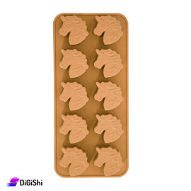 Silicone Cake Mould Unicorn shape Light Brown