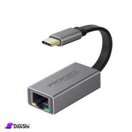 محول USB-C إلى Gigabit Ethernet ماركة PROMATE موديل GigaLink-C