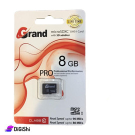 Grand Micro SD C10-80MB/s Memory Card 8GB