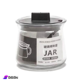 Glass Bowl with Spoon and Plastic Lid Capacity 250ml