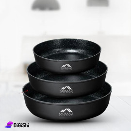 Set of Round Oven Pans granite MOMAZ Brand 3Sizes