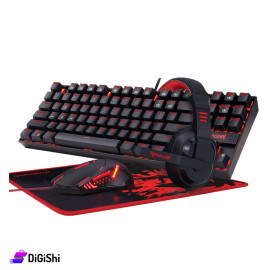 REDRAGON K552-BB-2 Keyboard and Mouse Wired Set with Mousepad and Headphone