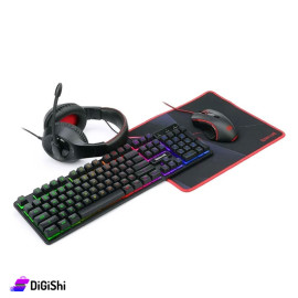 REDRAGON S137 Keyboard and Mouse Wired Set with Mousepad and Headphone