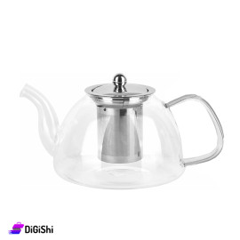 Glass Teapot with Lid and Stainless Steel Infuser 850ml