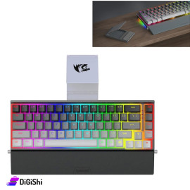 REDRAGON K641G-GW-RGB Pro Wired Keyboard With holder and Wrist Support