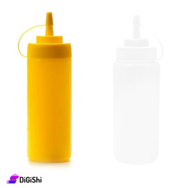 SUPER STAR Plastic Squeeze Sauce Bottle Medium Size - Transparent