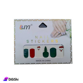 LIYI Nail Decoration Stickers with Tree and Snowman Drawing