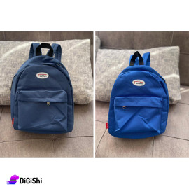School Clothes Backpack with Front Pocket Blue Colors