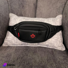 Men's Waterproof Waist and Shoulder Black Color bag with CANADA Logo