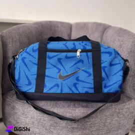 Linen Gym bag with Two Side Pockets Blue Color NIKE Logo