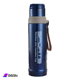 Stainless Steel Thermos with Tight Lid Navy Color 750 ml