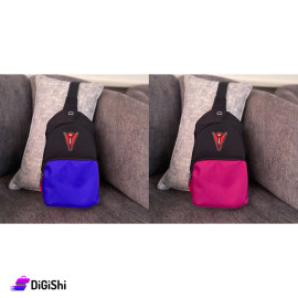 Linen Shoulder and Handle Bag with Front Zipper Pocket Power Logo Group 4