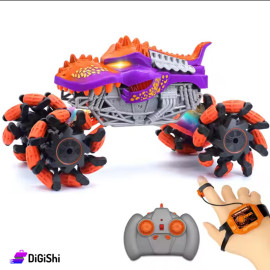 Remote Control RC Shark Monster Truck Toy with Rotation Side and Diagonal Drift