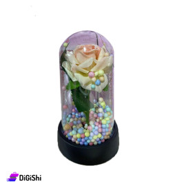 Eternal rose bottle with light on batteries