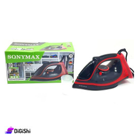 SONYMAX SN-7001 Steam Iron Red and Black Color