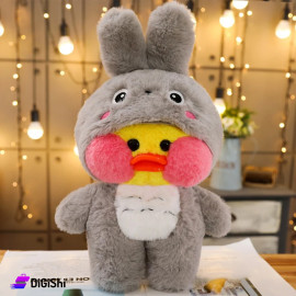 Cheeky Stuffed Toy in Bear Clothes Gray Color