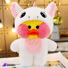 Cheeky Stuffed Toy in Unicorn Clothes White Color