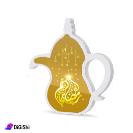 Coffee Maker Lantern Gold and White Color