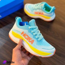 HOKA Women's Sport Shoes Blue and White