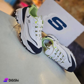 حذاء رياضي نسائي SKECHERS لون أبيض وأسود