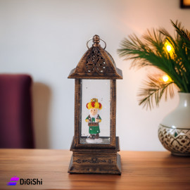 Lighted Lantern with Old Man Inside it Ramadan Artists