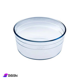 وعاء أسطواني عميق مصنوع من زجاج حراري ماركة OCUISINE سعة 2.5ل