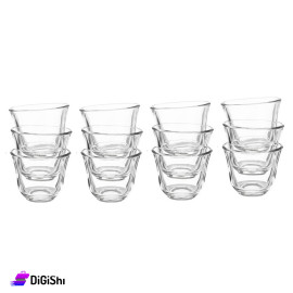 A Set Of Glass Bitter Coffee Cups Luminarc Brand