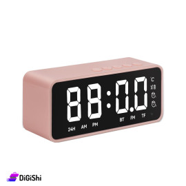 Clock with Speaker and Alarm, Pink color