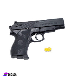 Pistol with Bead Shots for kids Black