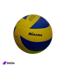 كرة طائرة للكبار وللأطفال للمباريات شعار Mikasaلون أصفر وأزرق