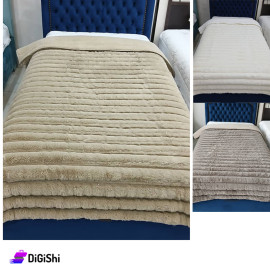 ALHOUDA Double Embossed fur Bed Quilt