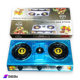 Stainless Steel Gas Stove Three Heads Blue