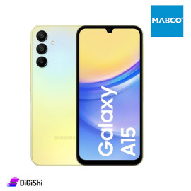 موبايل Samsung موديل Galaxy A15 ذاكرة 8/256 غيغابايت شاشة 6.5انش لون أصفر
