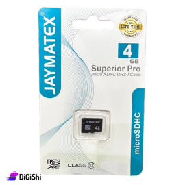 كرت ذاكرة JAYMATEX موديل SUPERIOR PRO MICRO XDXC سعة 4غيغابايت