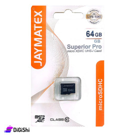 كرت ذاكرة JAYMATEX موديل SUPERIOR PRO MICRO XDXC سعة 64غيغابايت