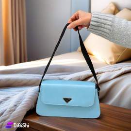 Women's Prada Shoulder Bag leather Sky Blue