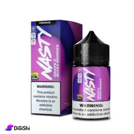 سائل للأركيلة الألكترونية بنكهة العنب والتوت المختلط Nasty سعة 60مل