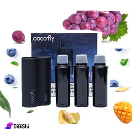 Cocoflay Electronic Vape with 3 Flavor Cartridges Mango Peach Ice Grape Ice Blueberry Ice Flavor 24,000 puffs