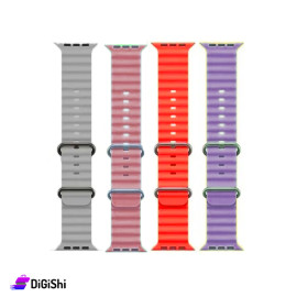 Silicone electronic watch strap With metal