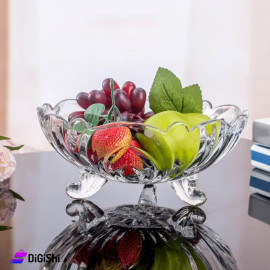 Glass Fruit Bowl with Base