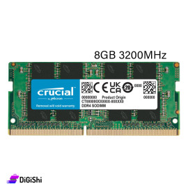 ذاكرة الوصول العشوائي للابتوب ماركة Crucial سعة 8GB تردد 3200هرتز