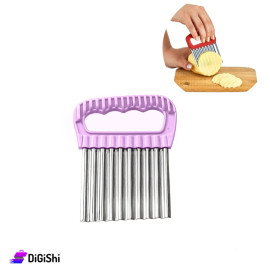 قطاعة بطاطا وخضراوات متعرجة ستانلس ستيل